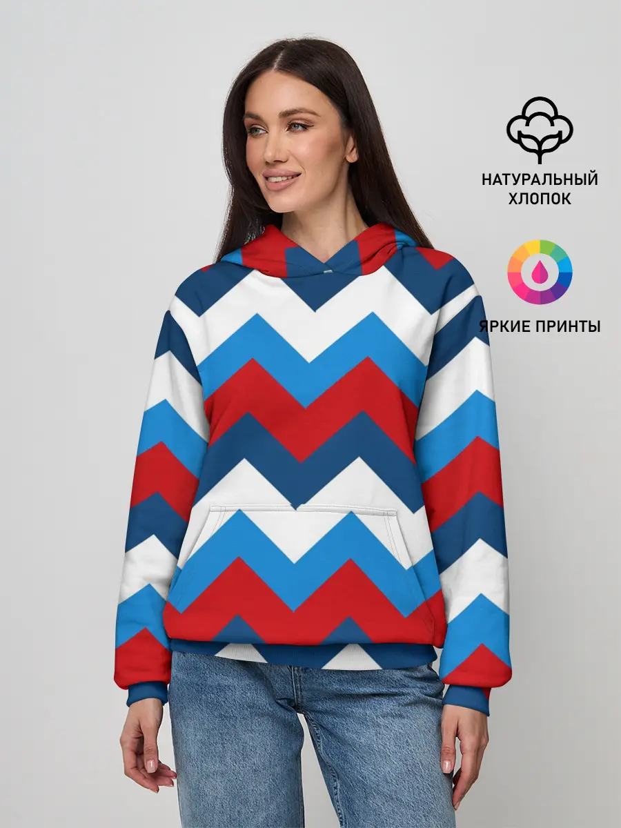 Женское худи / Зигзаг