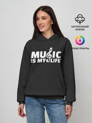 Женское худи / Music is My Life