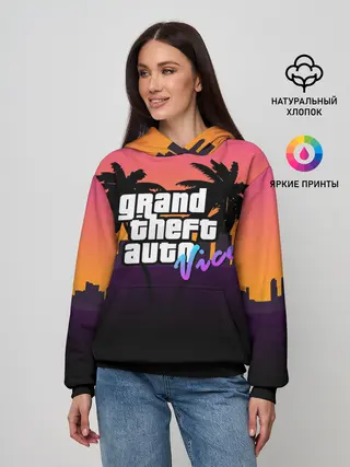 Женское худи / Grand Theft Auto vice