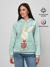 Женское худи / Зайчик с подарком