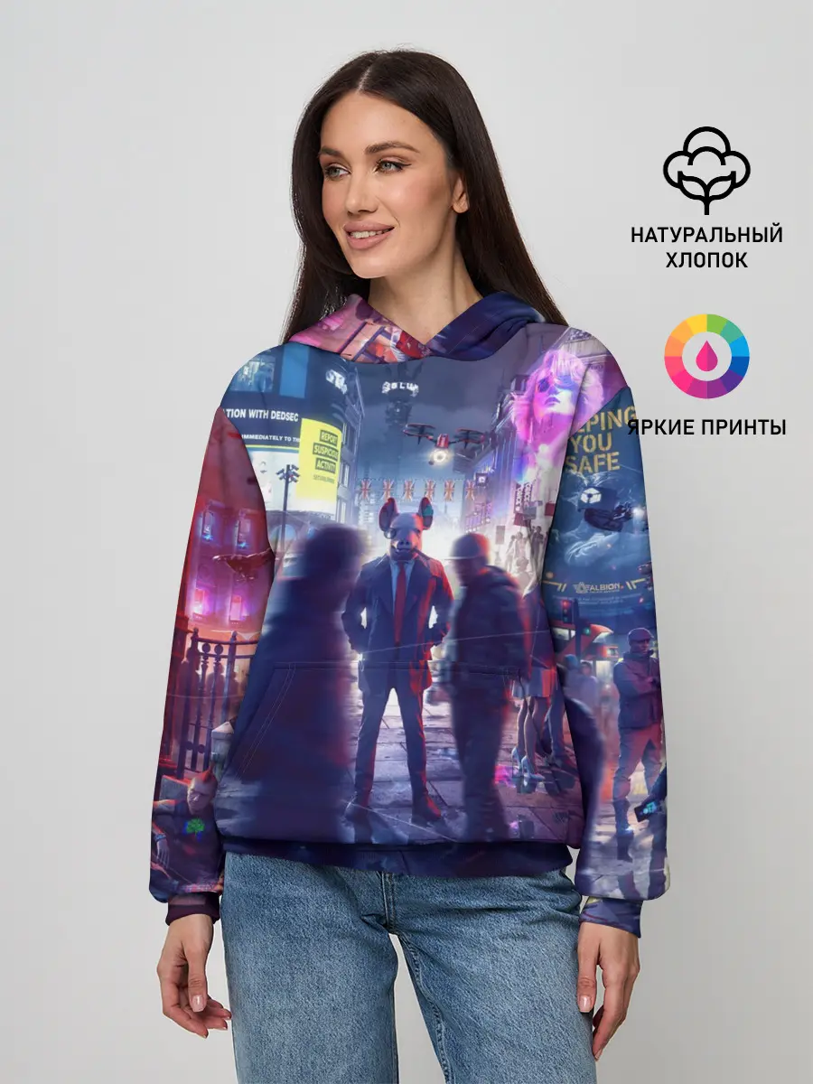 Женское худи / Watch dogs: Legion