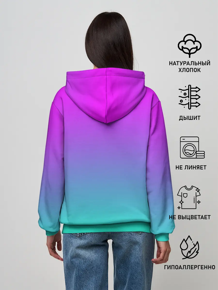 Женское худи / Skittles | Черный