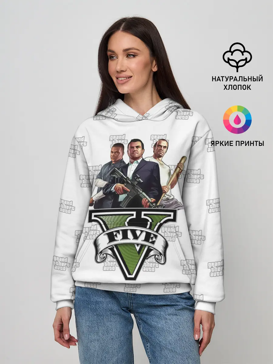 Женское худи / Grand Theft Auto FIVE