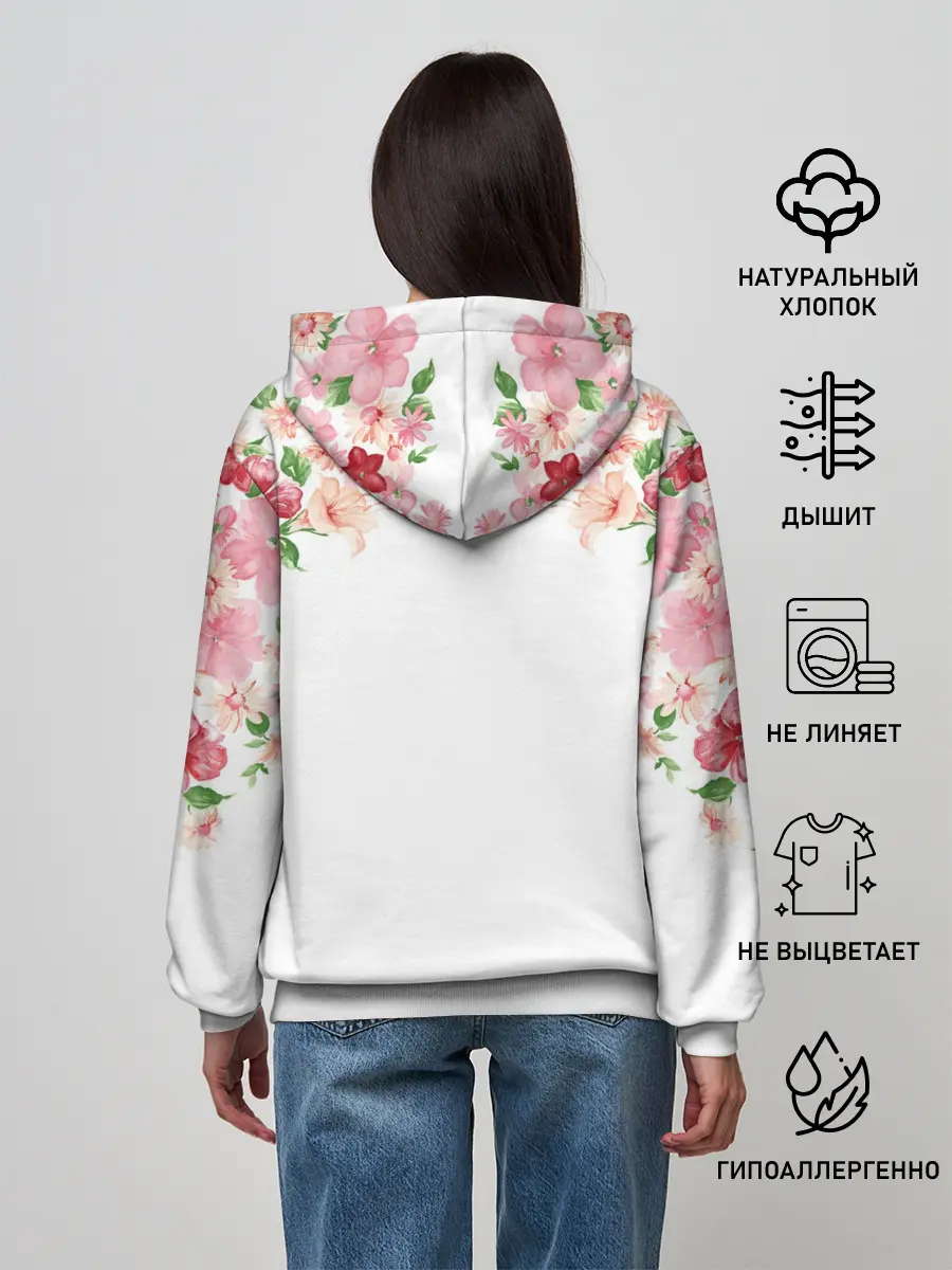 Женское худи / Цветы