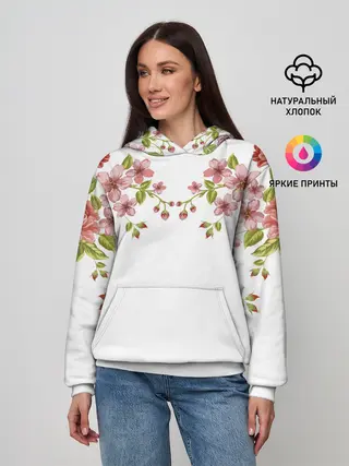 Женское худи / Цветы