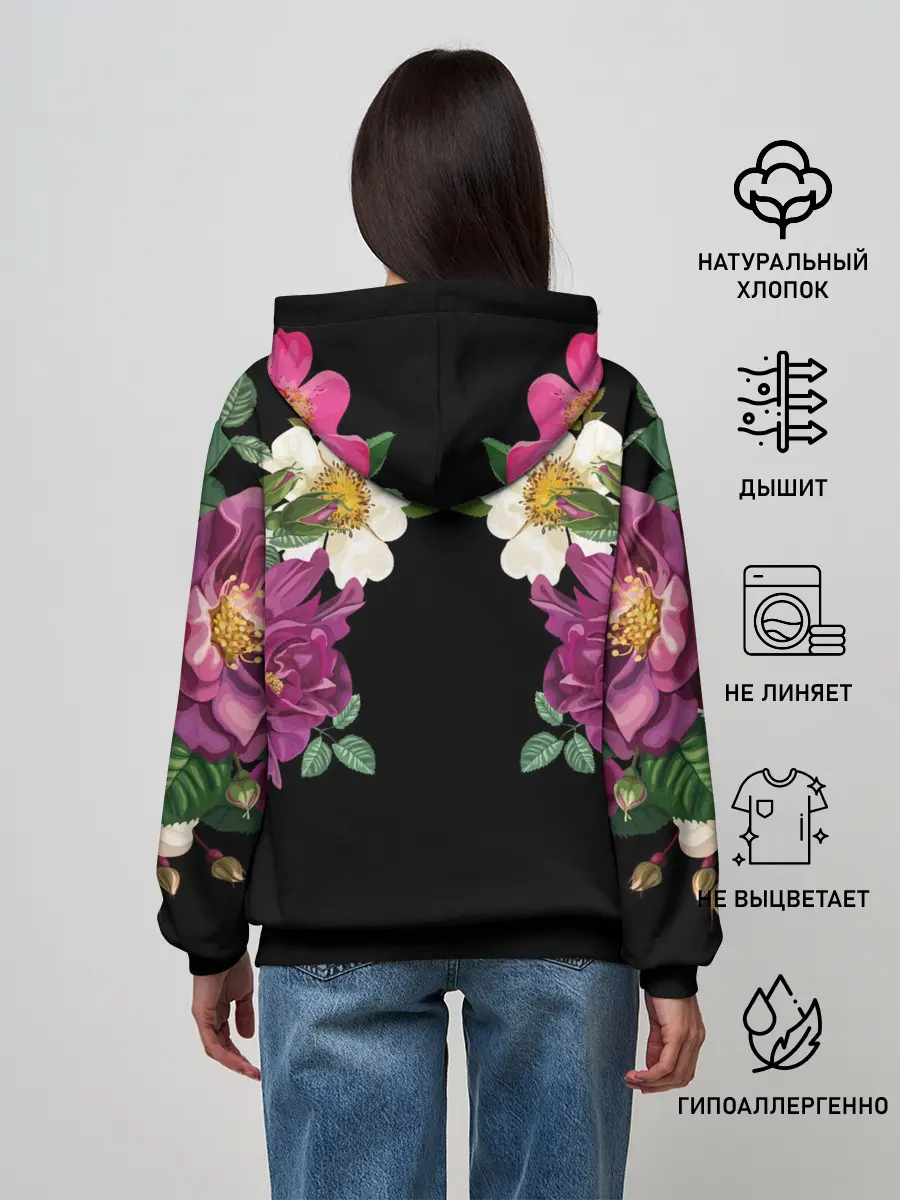 Женское худи / Цветы