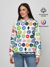 Женское худи / BITCOIN PATTERN | БИТКОИН