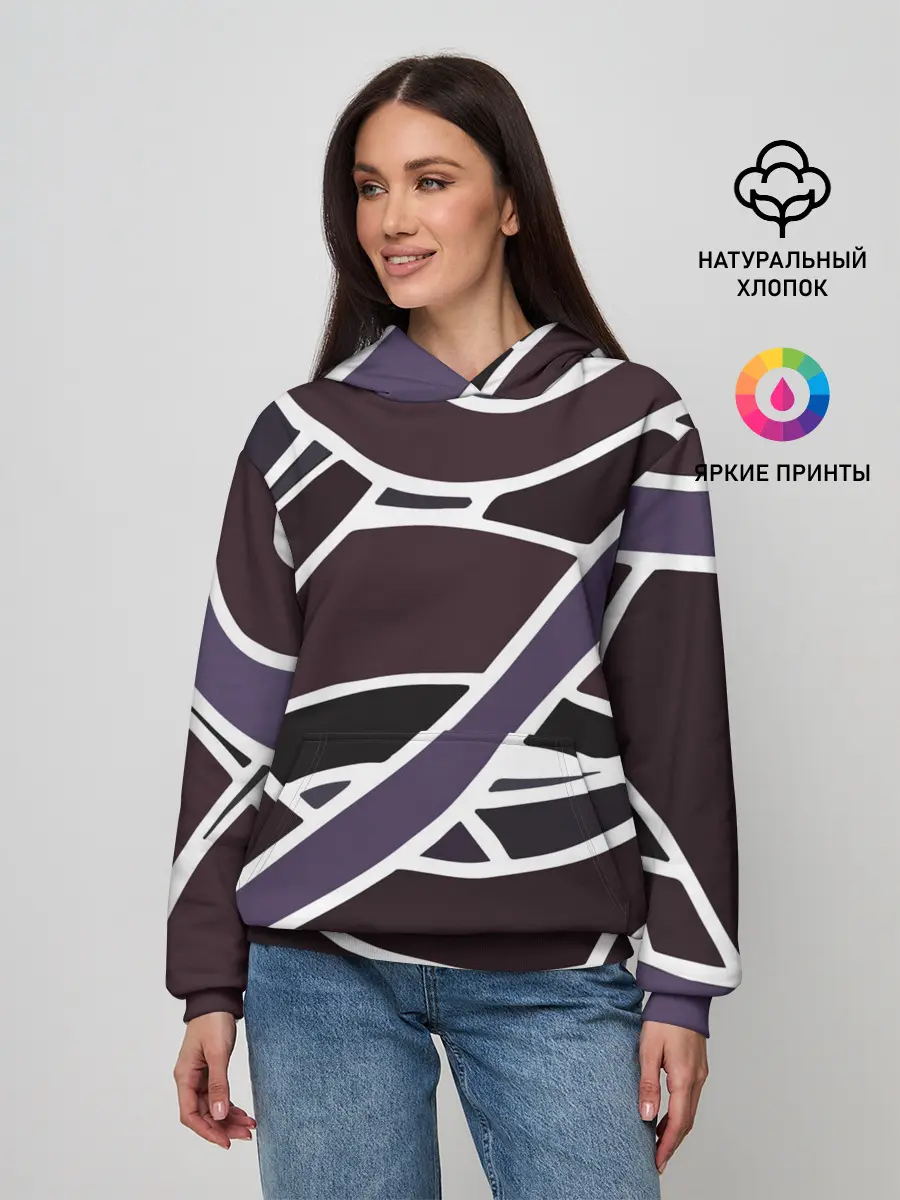 Женское худи / Линейная текстура