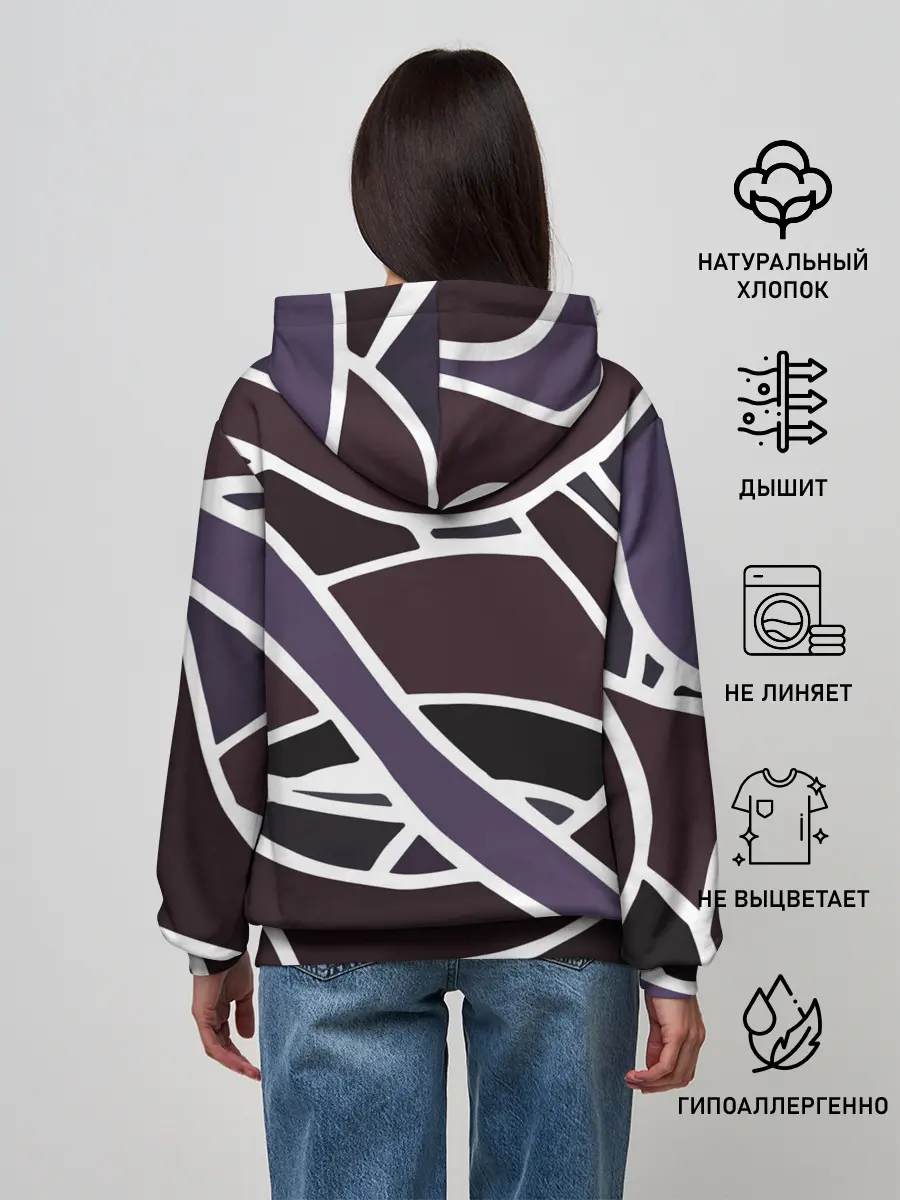 Женское худи / Линейная текстура