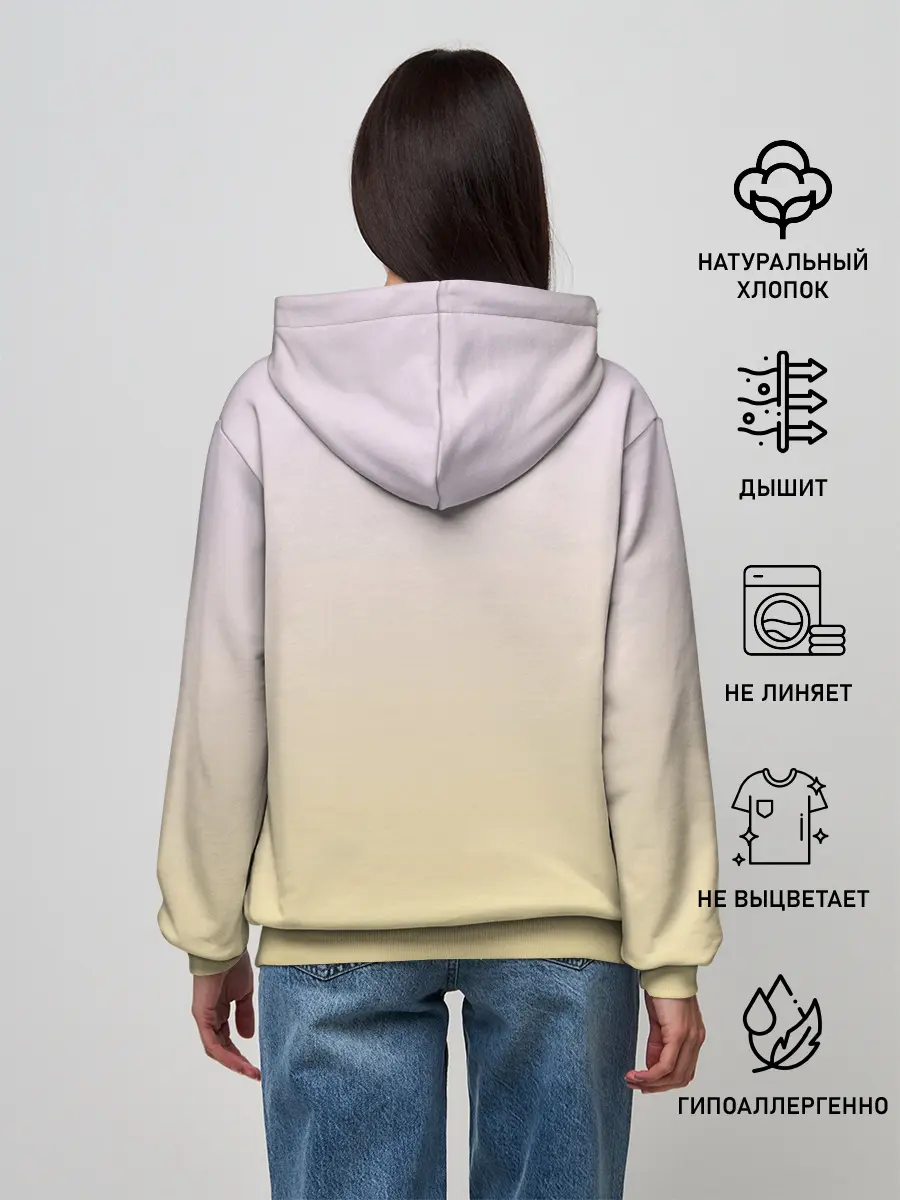 Женское худи / бабочки из книги