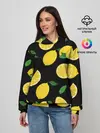 Женское худи / Лимоны на чёрном