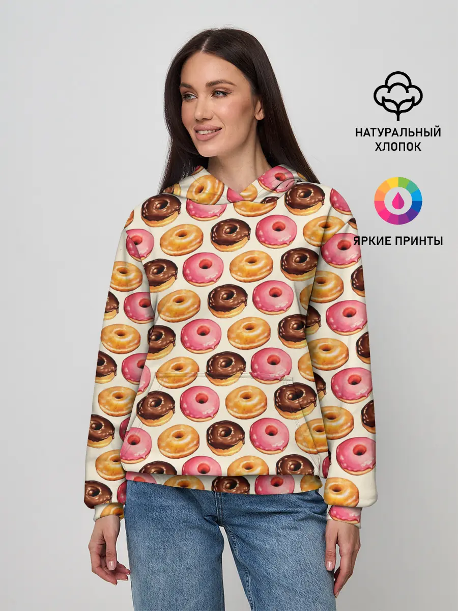 Женское худи / Пончики