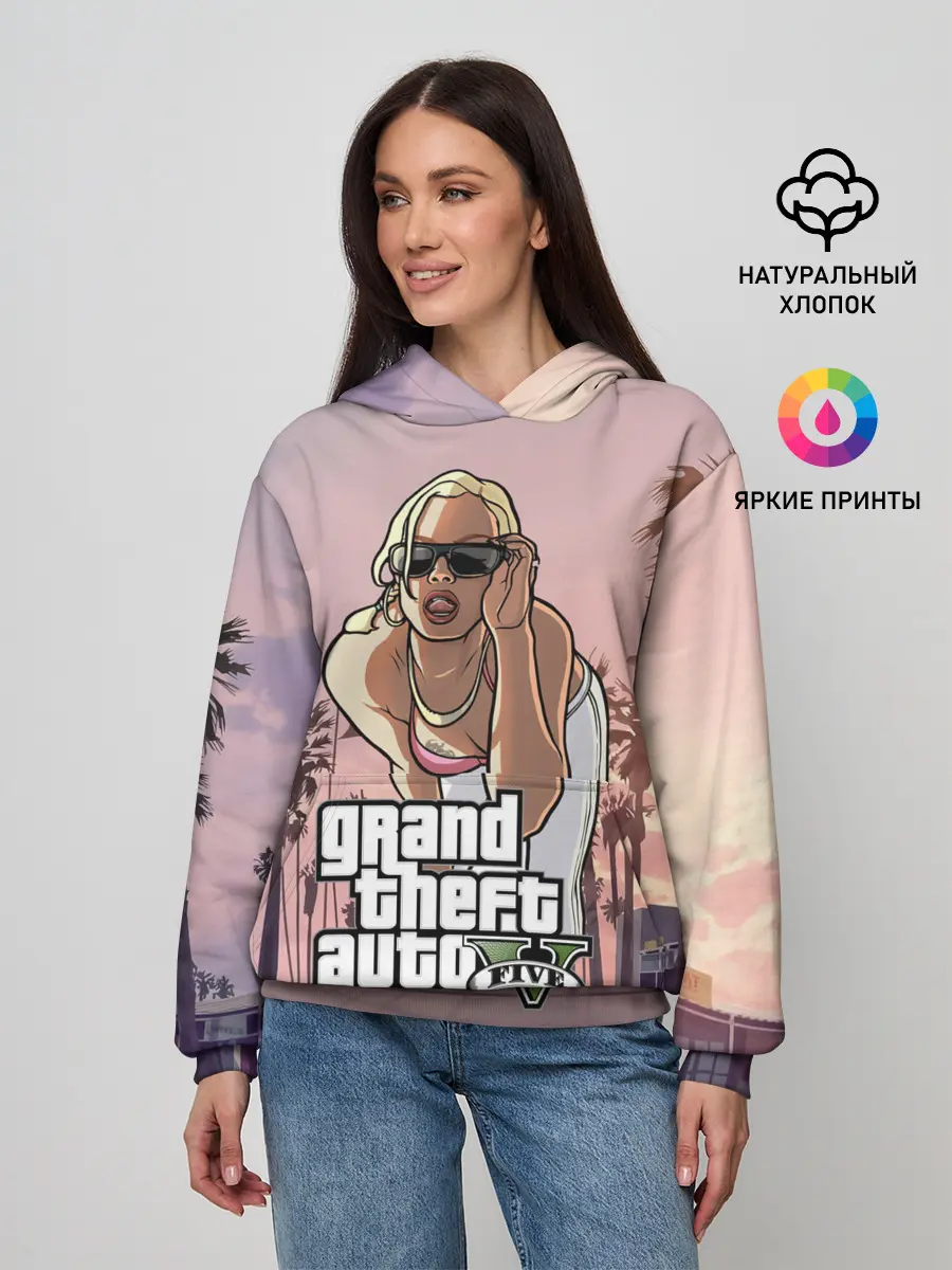 Женское худи / Grand Theft Auto V девушка
