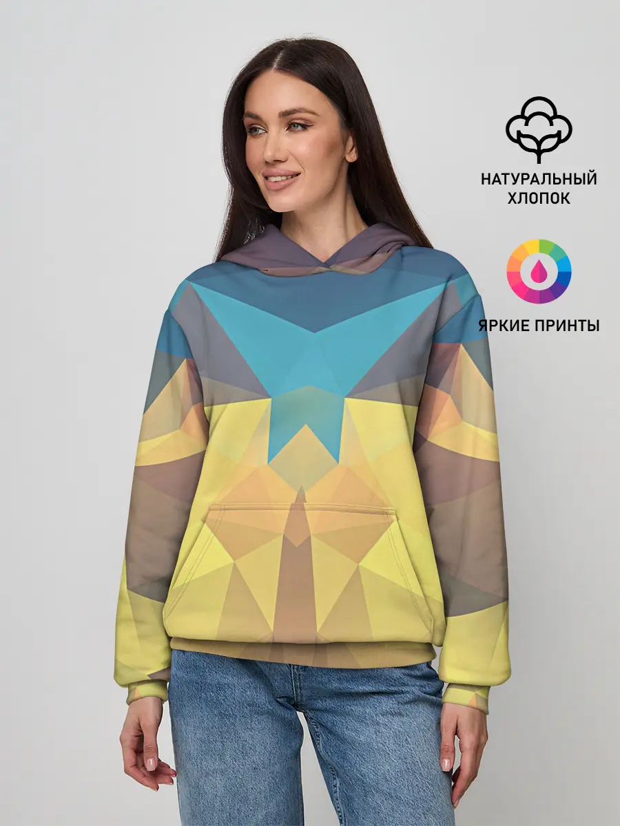 Женское худи / Абстрактная Геометрия