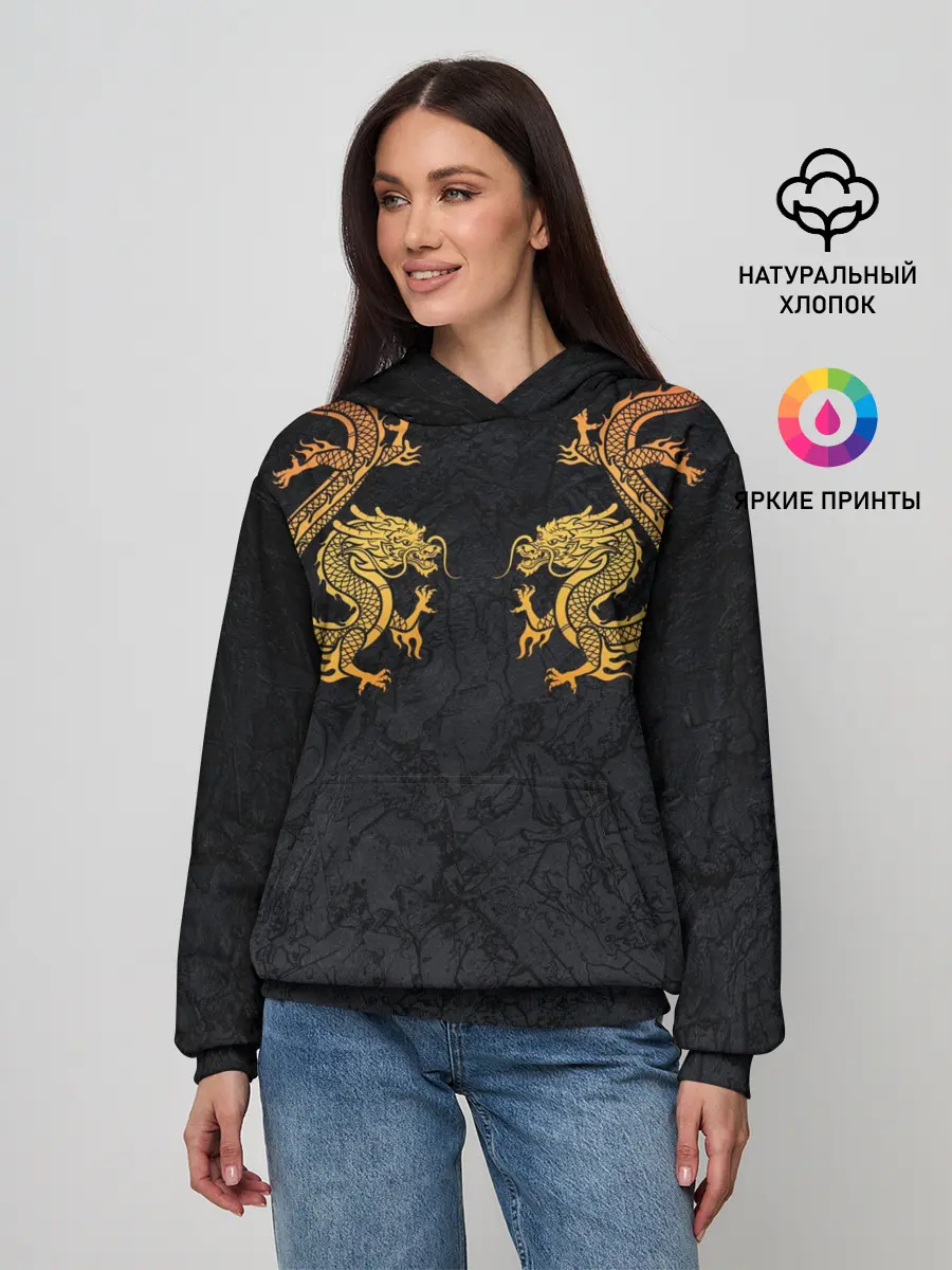 Женское худи / GOLD CHINA DRAGONS