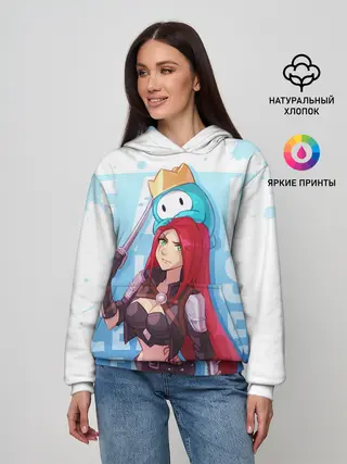 Женское худи / Fall guys x league of legands