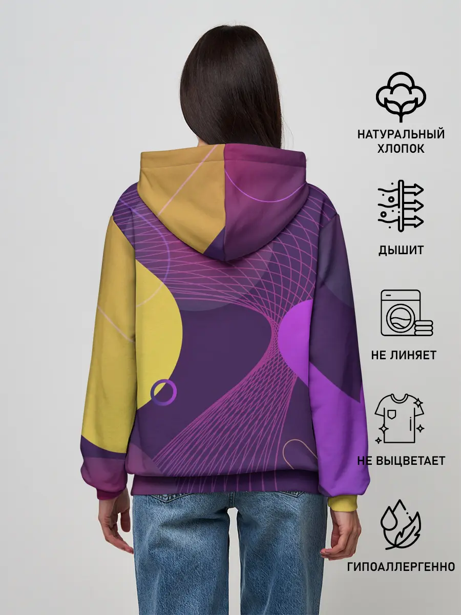 Женское худи / ГЕОМЕТРИЧЕСКИЕ ЛИНИИ