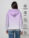 Женское худи / акварельная сирень