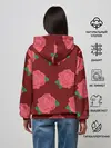 Женское худи / Розы на красном