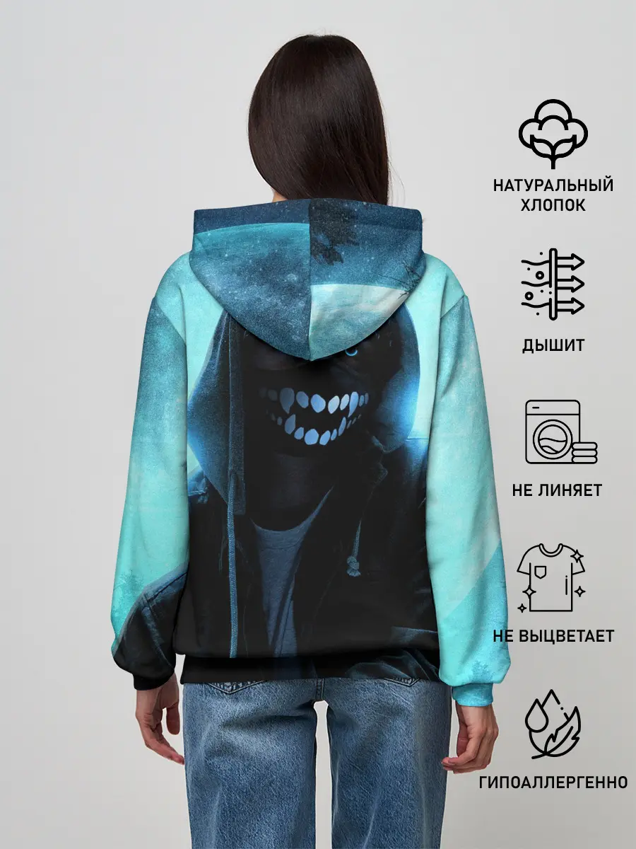 Женское худи / Парень в маске