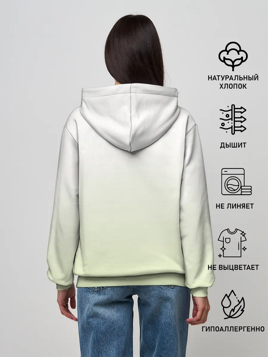 Женское худи / букет рисунок