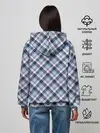 Женское худи / Текстура в клетку