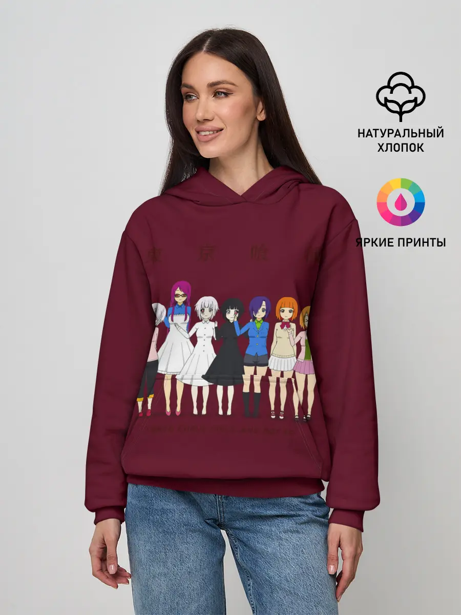Женское худи / Токийский гуль девчонки