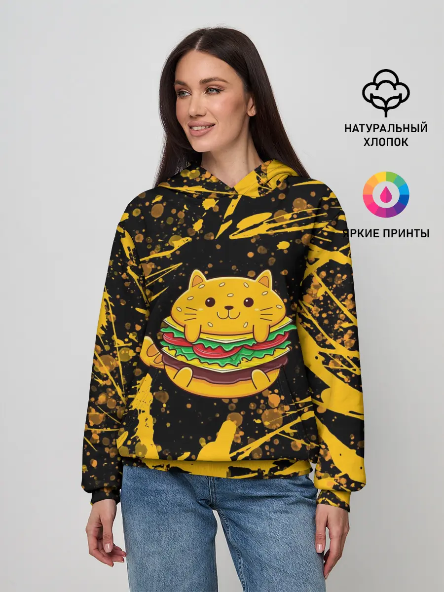 Женское худи / Котобургер