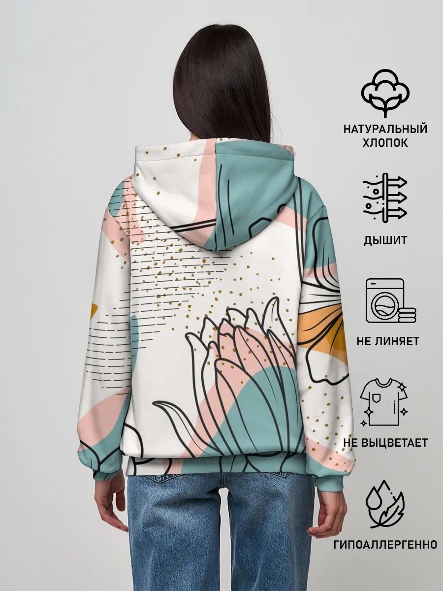 Женское худи / Цветы