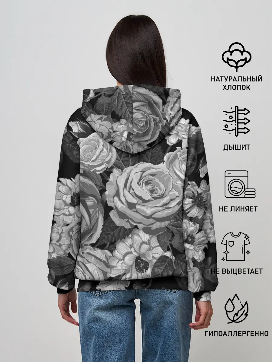 Женское худи / Розы