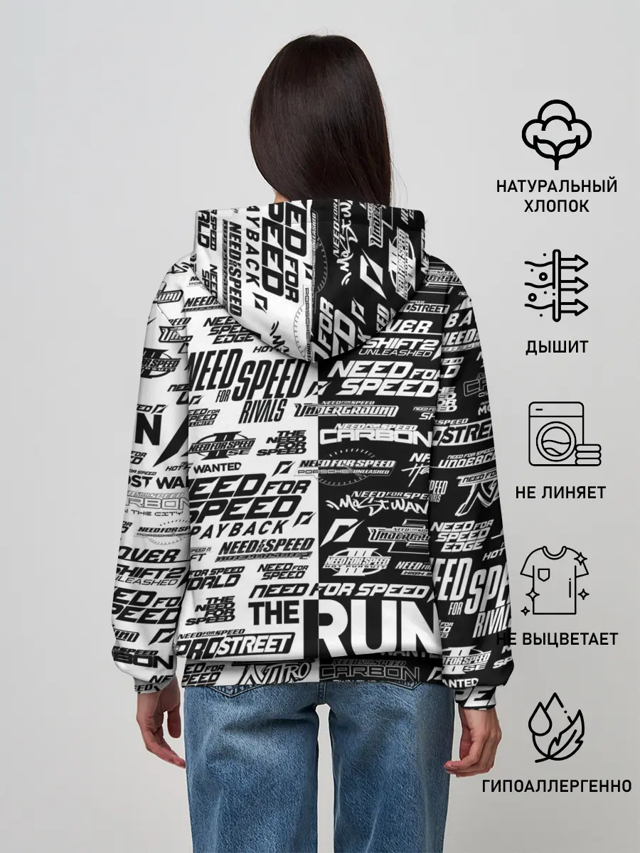 Женское худи / NFS ALL LOGOS