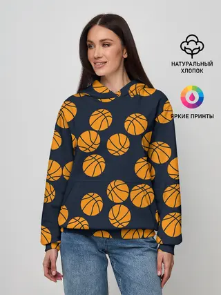 Женское худи / Баскетбольные мячи