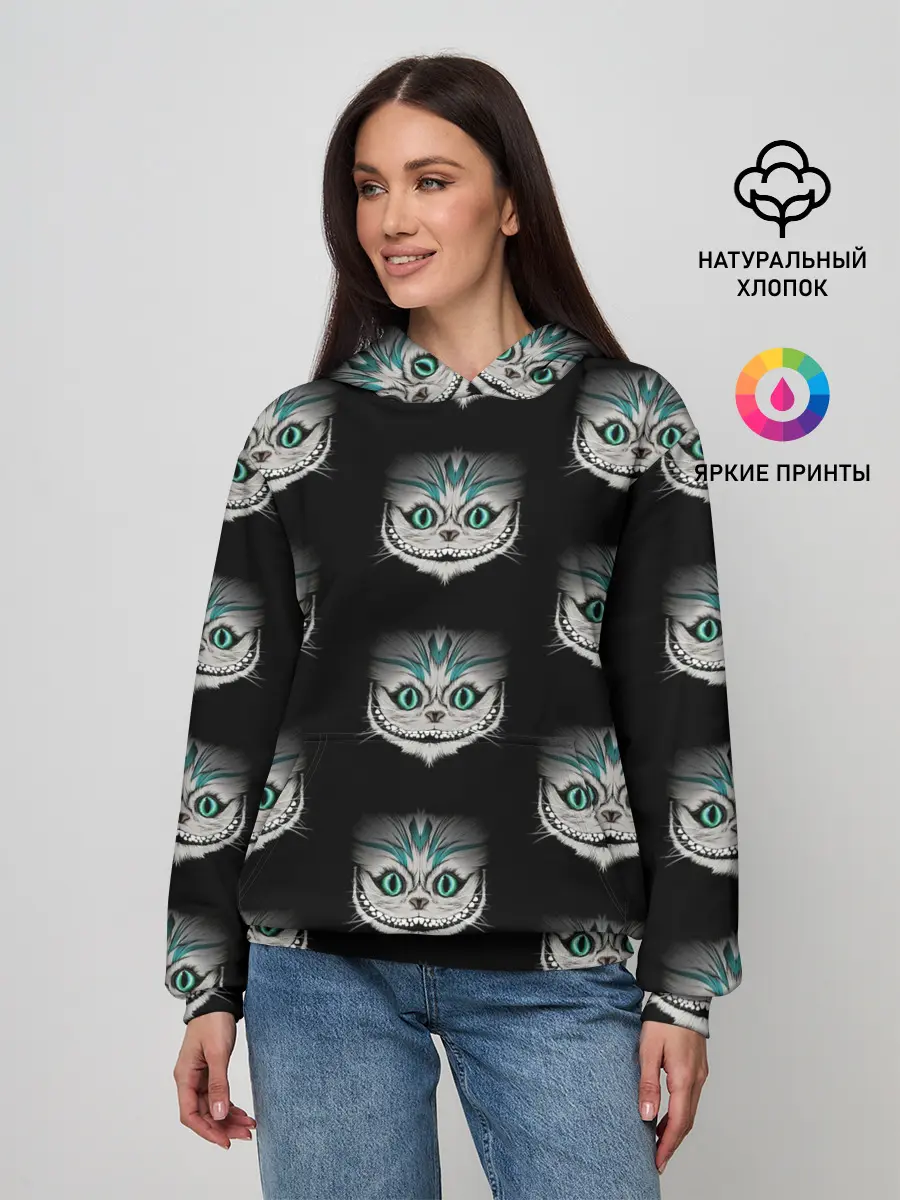 Женское худи / Чеширские котики