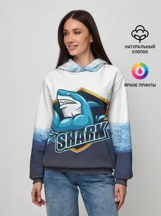 Женское худи / Акула