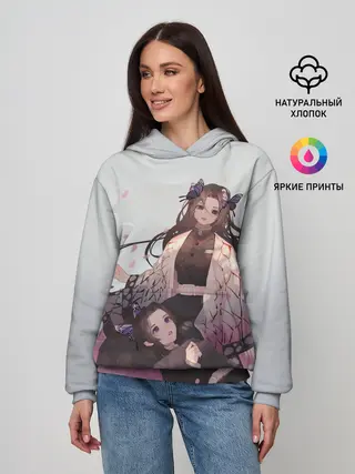 Женское худи / КЛИНОК РАССЕКАЮЩИЙ ДЕМОНОВ