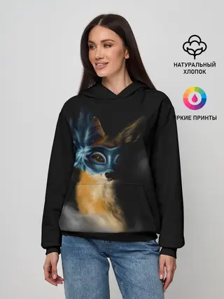 Женское худи / Лиса в маске