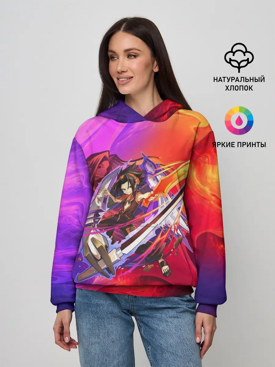 Женское худи / Шаман Кинг | Йо Асакура