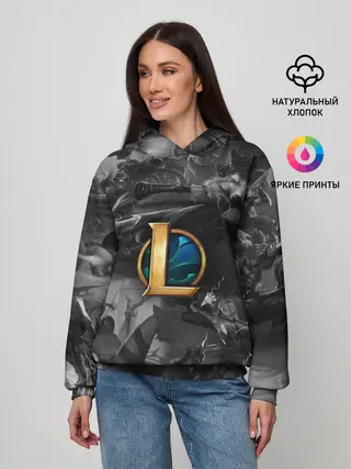 Женское худи / League of Legends Black&White