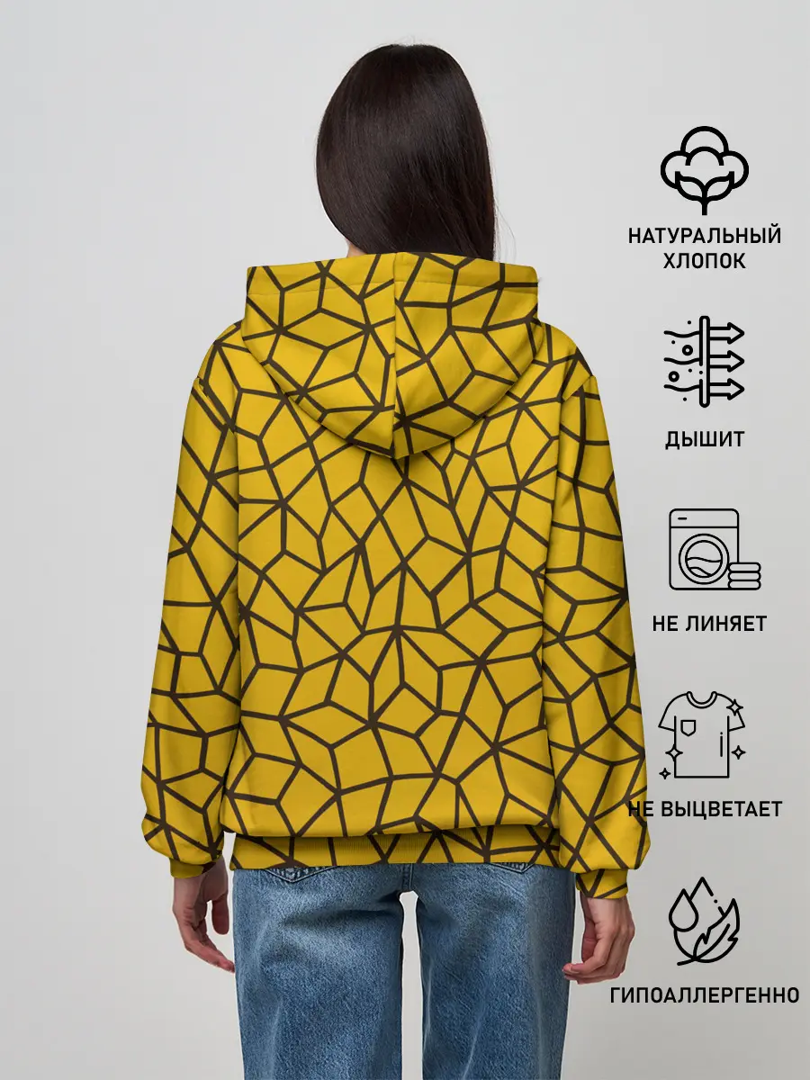 Женское худи / Геометрическая текстура