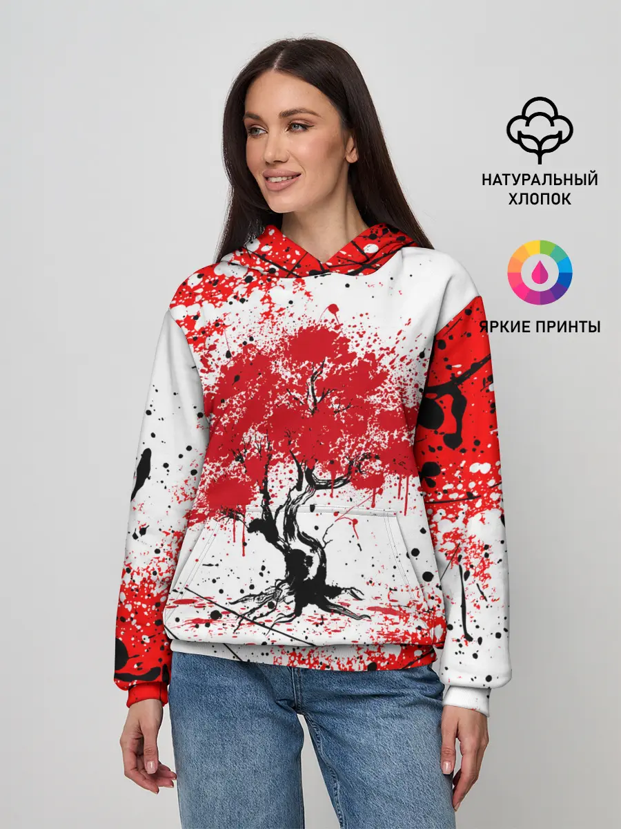 Женское худи / САКУРА | SAKURA | ВИШНЯ