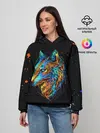 Женское худи / КРАСОЧНЫЙ ВОЛК