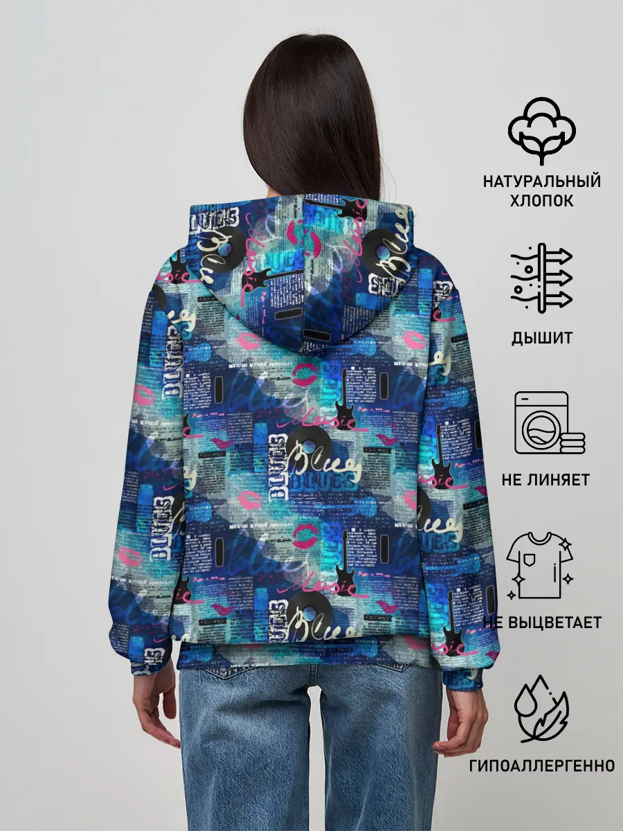 Женское худи / Blues