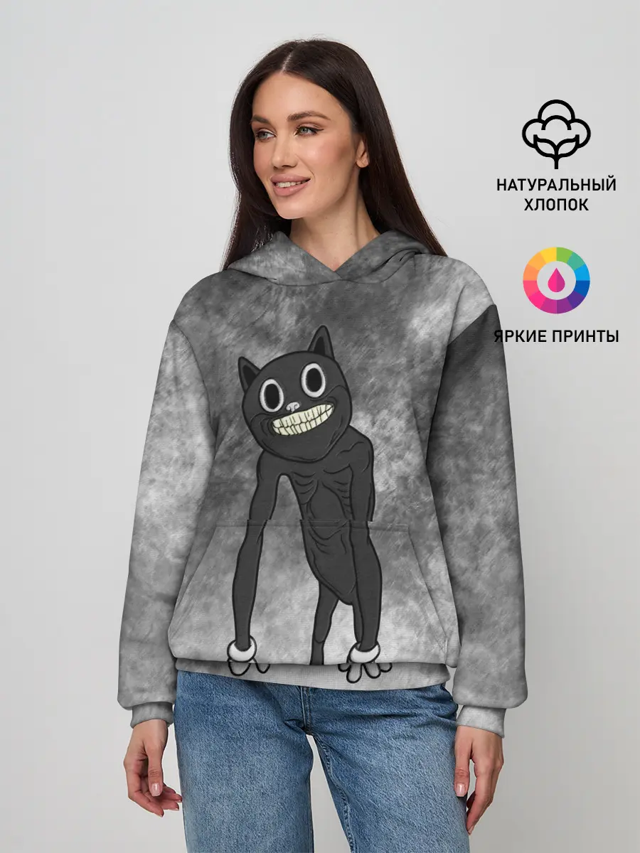 Женское худи / Cartoon cat