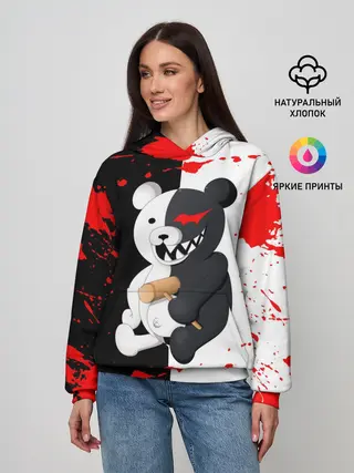 Женское худи / monokuma с молотком