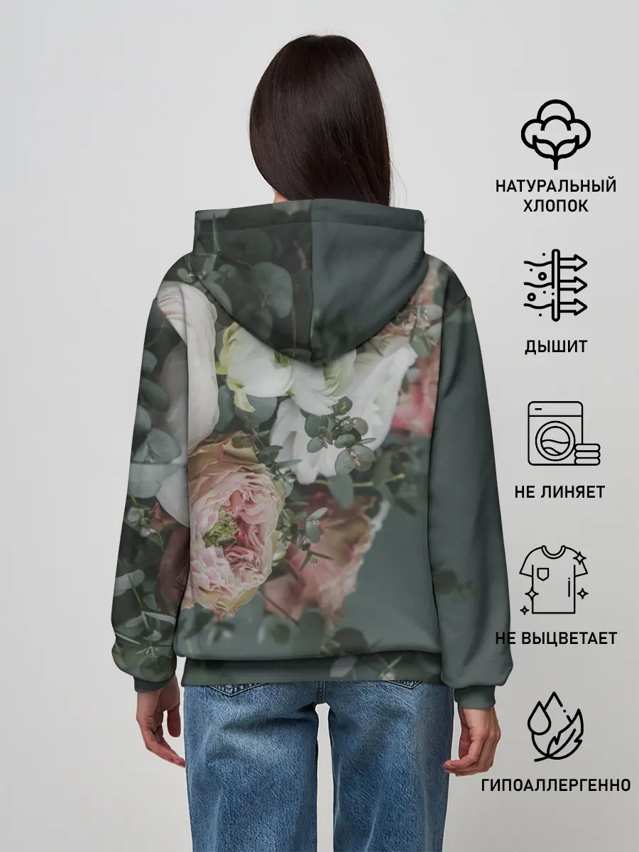 Женское худи / Розы