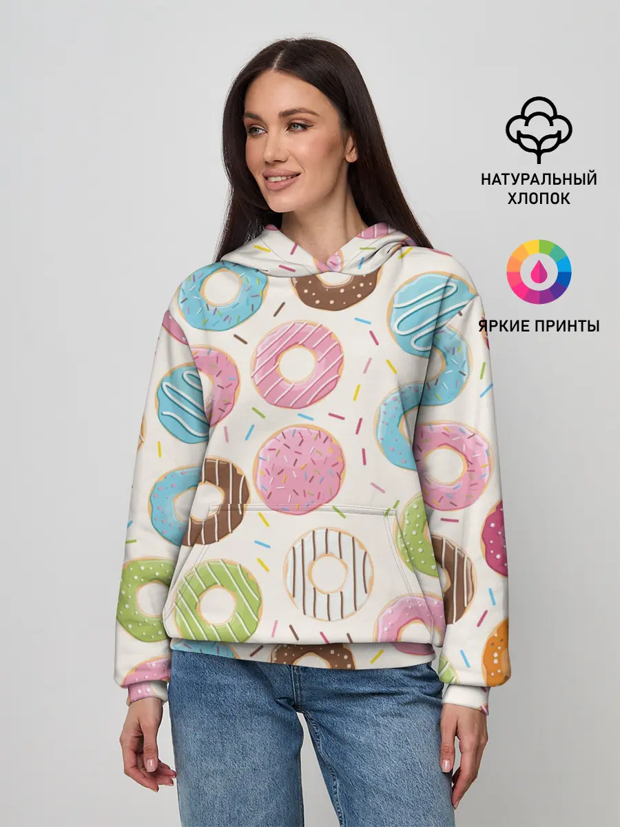 Женское худи / Пончики / Donuts