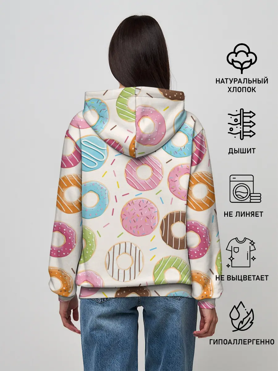 Женское худи / Пончики / Donuts