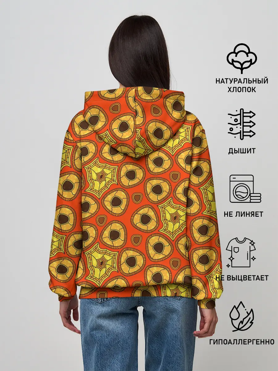 Женское худи / Древний африканский узор