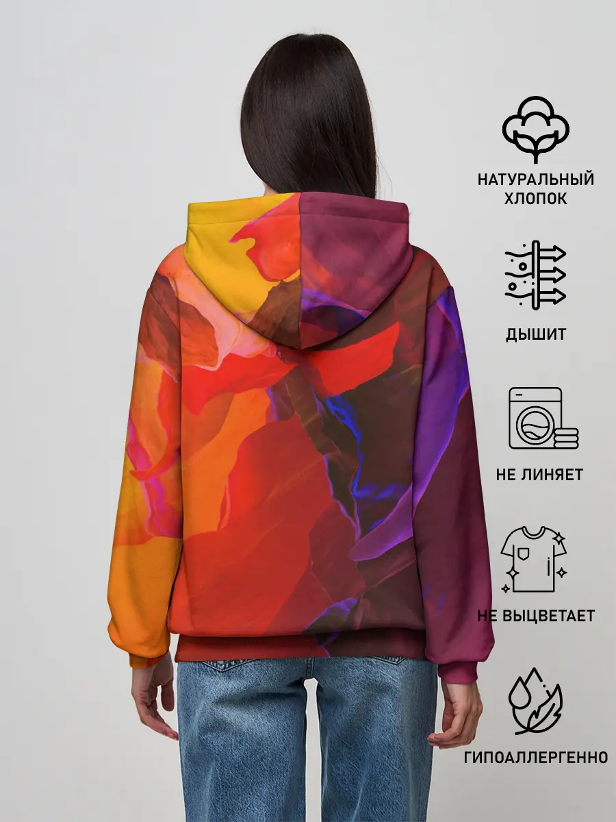 Женское худи / Горная абстракция