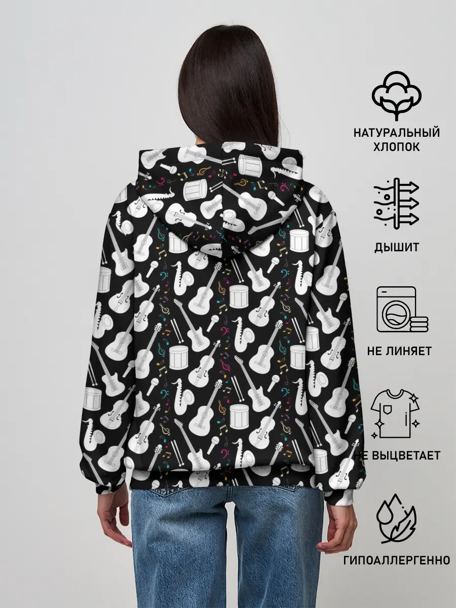 Женское худи / Музыкальные Инструменты